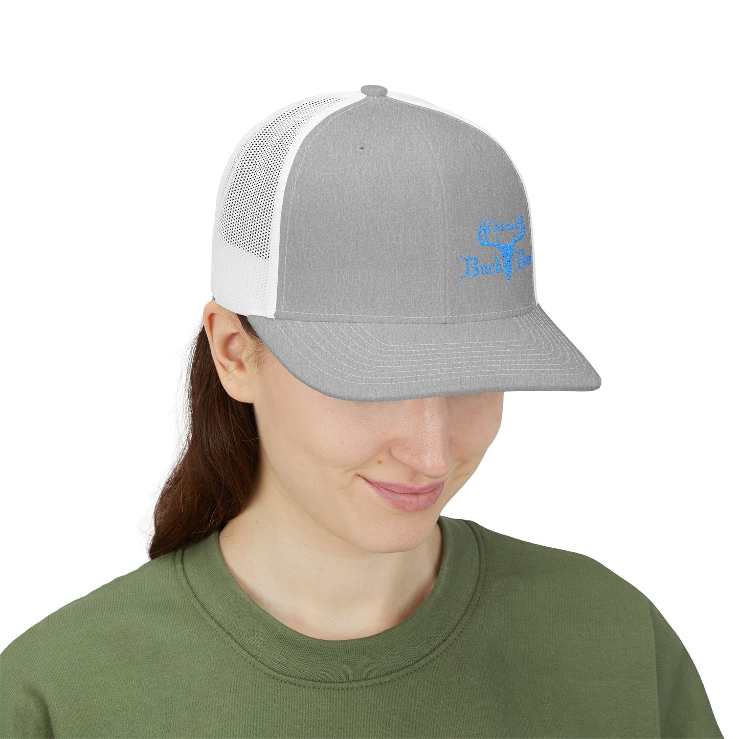 Buck Bum Outdoors Snapback Trucker Cap  - Stylish Hat for Hunting, Fishing, Camping, Outdoor Adventures.