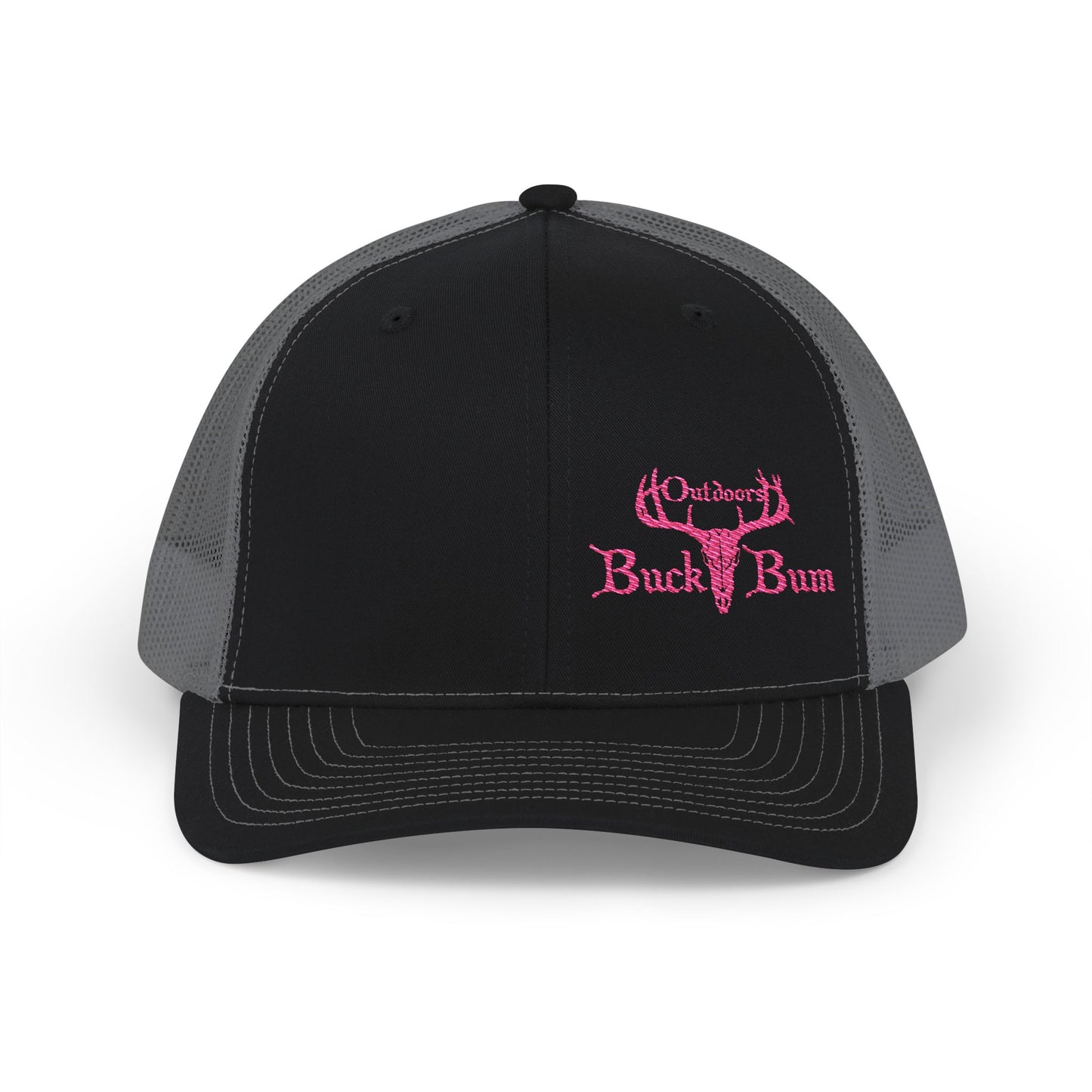 Buck Bum Outdoors Snapback Trucker Cap  - Stylish Hat for Hunting, Fishing, Camping, Outdoor Adventures.