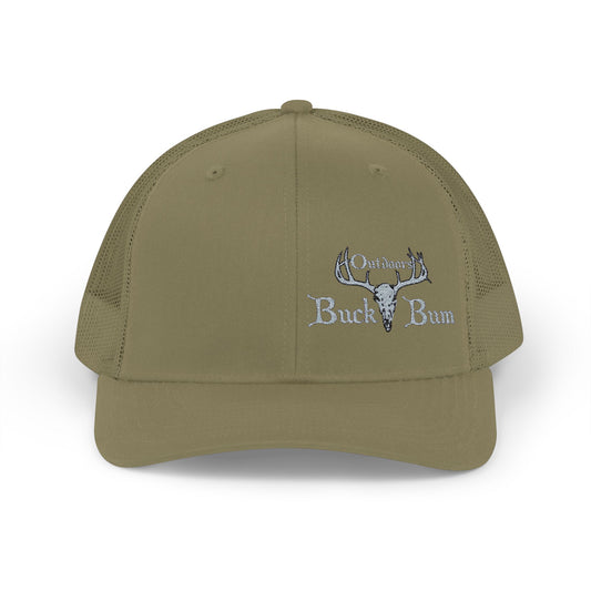 Buck Bum Outdoors Snapback Trucker Cap  - Stylish Hat for Hunting, Fishing, Camping, Outdoor Adventures.