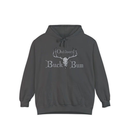 Buck Bum Outdoors Hoodie  | Unisex Garment-Dyed Sweatshirt for Nature Lovers, Autumn, Camping, Casual Wear