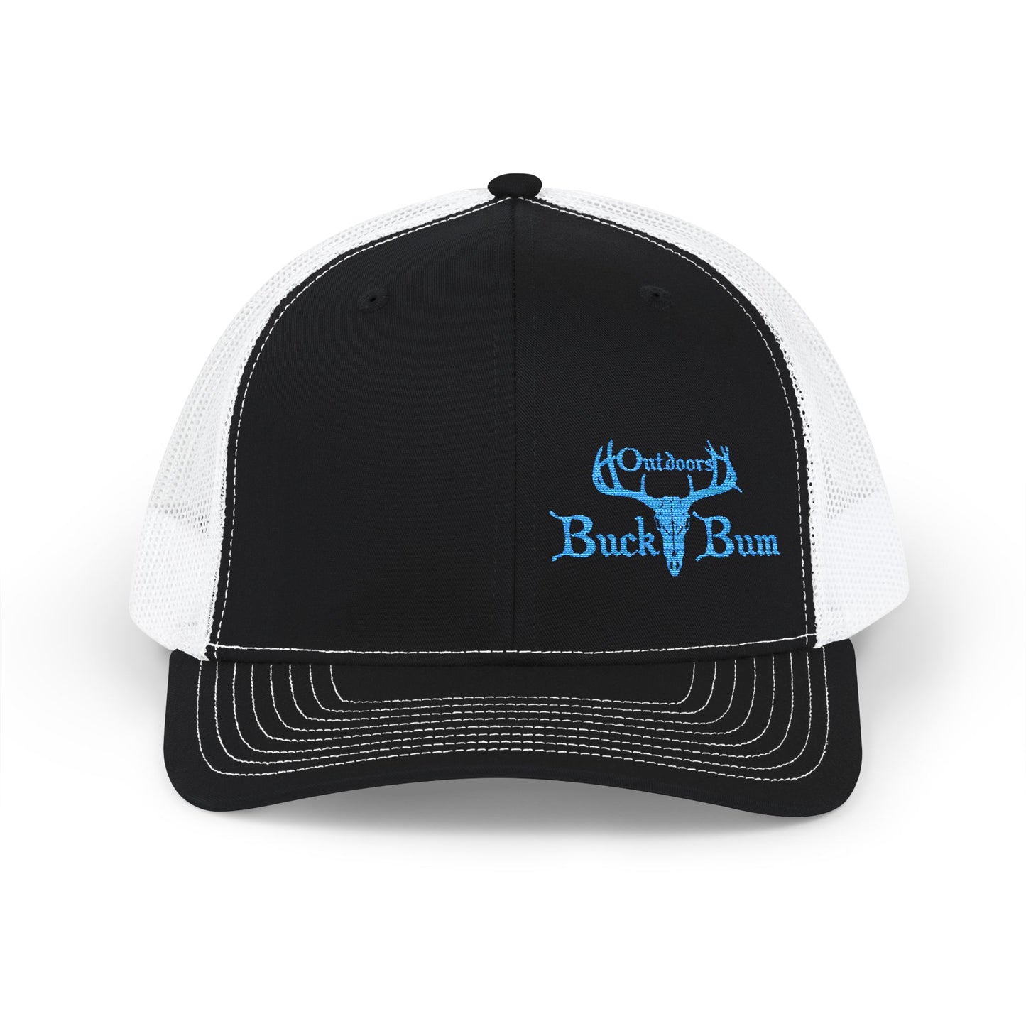 Buck Bum Outdoors Snapback Trucker Cap  - Stylish Hat for Hunting, Fishing, Camping, Outdoor Adventures.