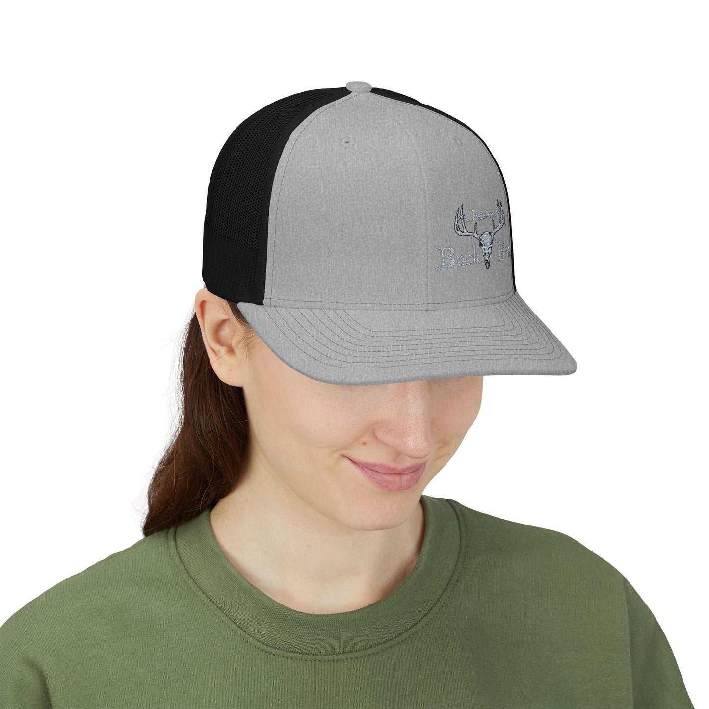 Buck Bum Outdoors Snapback Trucker Cap  - Stylish Hat for Hunting, Fishing, Camping, Outdoor Adventures.