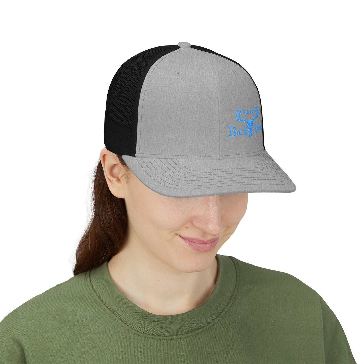 Buck Bum Outdoors Snapback Trucker Cap  - Stylish Hat for Hunting, Fishing, Camping, Outdoor Adventures.