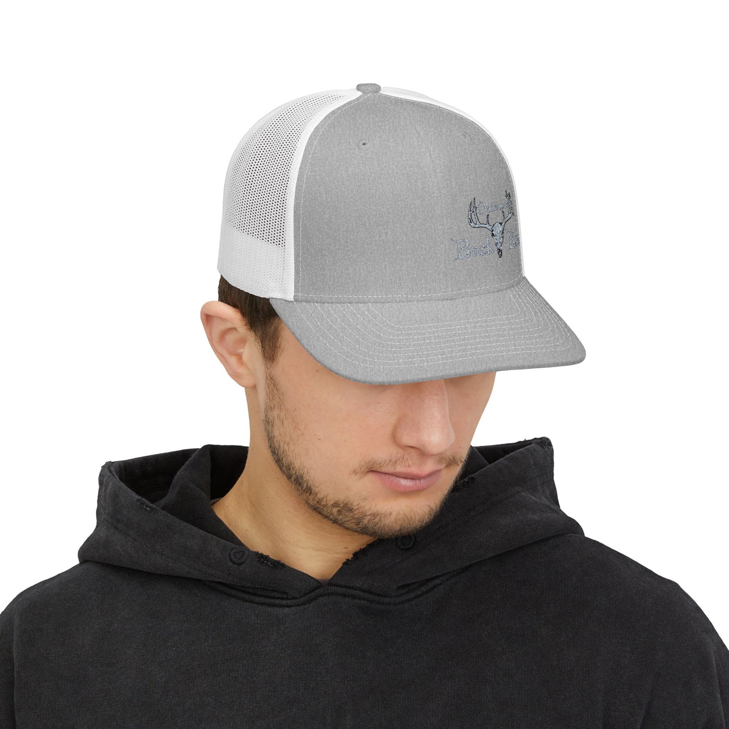 Buck Bum Outdoors Snapback Trucker Cap  - Stylish Hat for Hunting, Fishing, Camping, Outdoor Adventures.