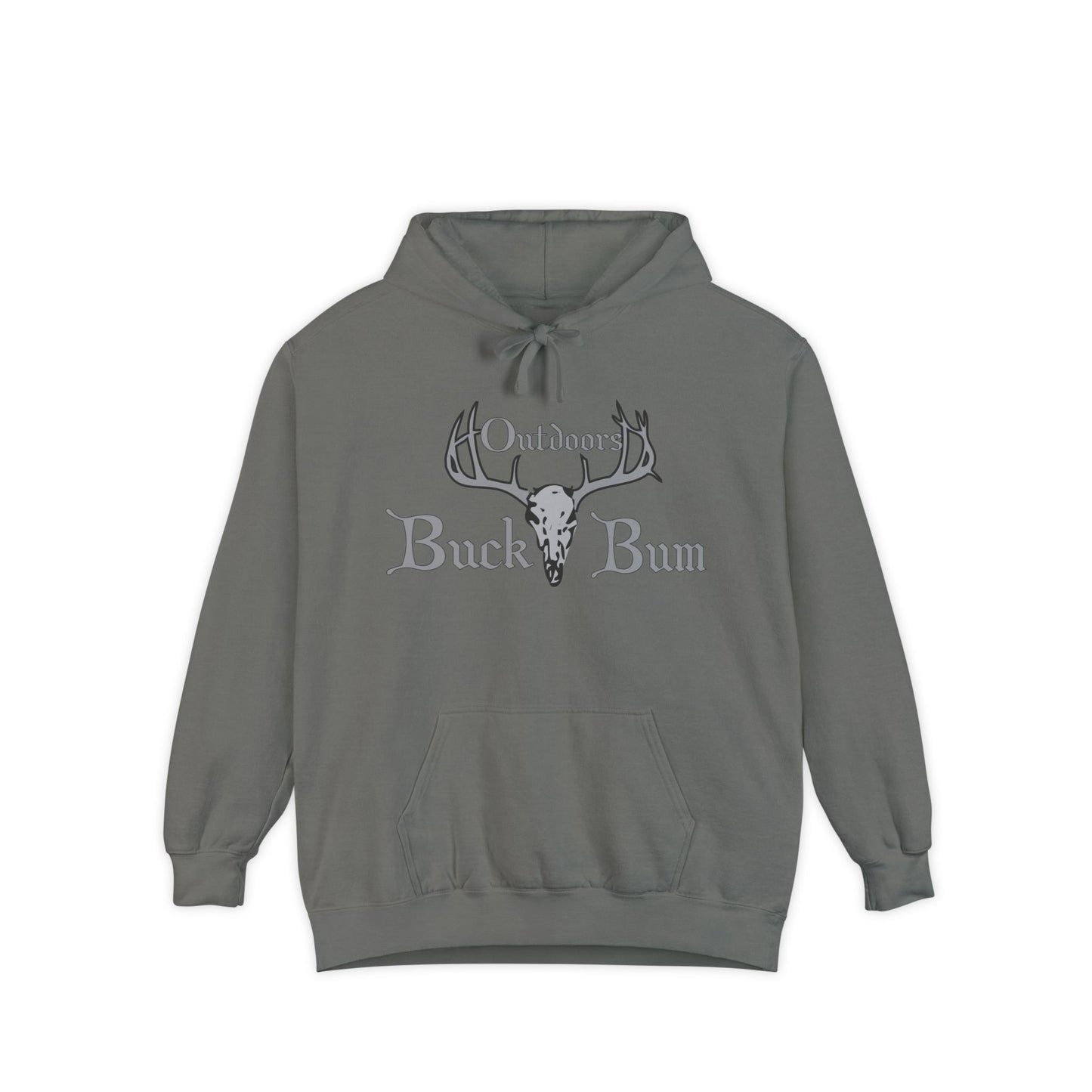 Buck Bum Outdoors Hoodie  | Unisex Garment-Dyed Sweatshirt for Nature Lovers, Autumn, Camping, Casual Wear