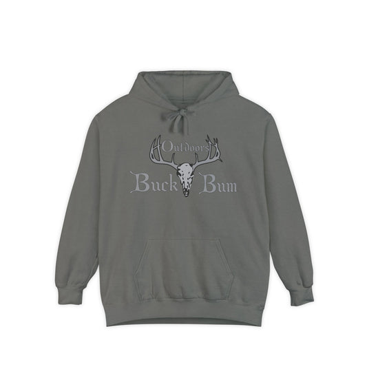 Buck Bum Outdoors Hoodie  | Unisex Garment-Dyed Sweatshirt for Nature Lovers, Autumn, Camping, Casual Wear