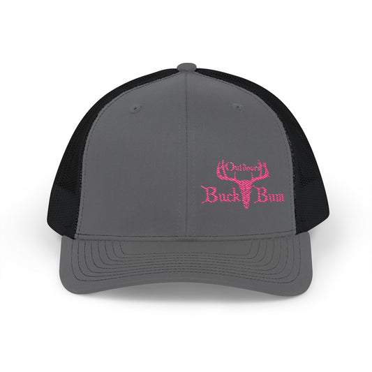Buck Bum Outdoors Snapback Trucker Cap - Stylish Hat for Hunting, Fishing, Camping, Outdoor Adventures.