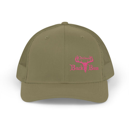 Buck Bum Outdoors Snapback Trucker Cap  - Stylish Hat for Hunting, Fishing, Camping, Outdoor Adventures.