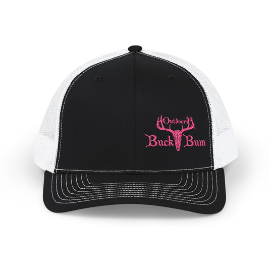 Buck Bum Outdoors Snapback Trucker Cap - Stylish Hat for Hunting, Fishing, Camping, Outdoor Adventures.