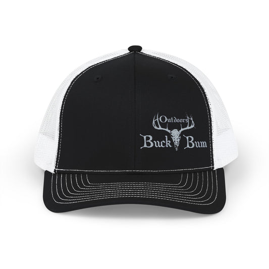 Buck Bum Outdoors Snapback Trucker Cap  - Stylish Hat for Hunting, Fishing, Camping, Outdoor Adventures.