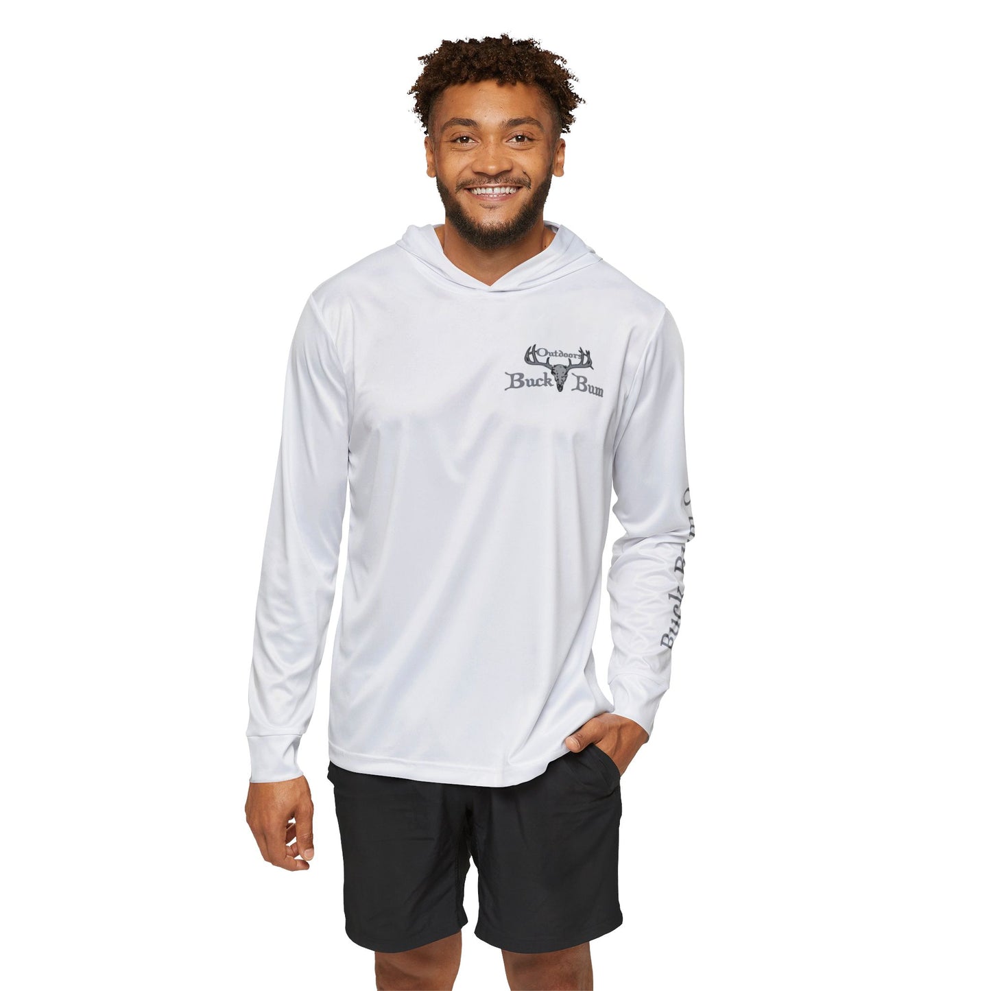 Buck Bum Outdoors Men's Sports Warmup/Fishing Hoodie  - Perfect for Outdoors, Fishing, and Active Wear