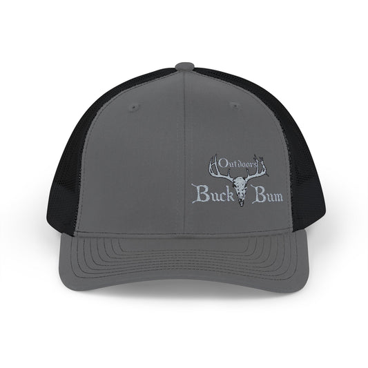 Buck Bum Outdoors Snapback Trucker Cap  - Stylish Hat for Hunting, Fishing, Camping, Outdoor Adventures.