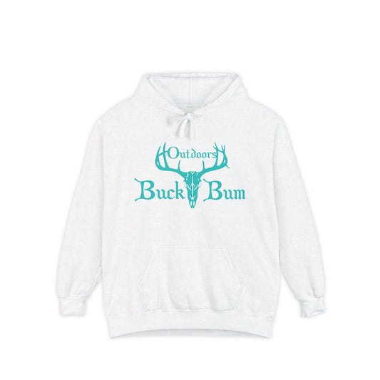 Buck Bum Outdoors Hoodie | Unisex Garment-Dyed Sweatshirt for Nature Lovers, Autumn, Camping, Casual Wear