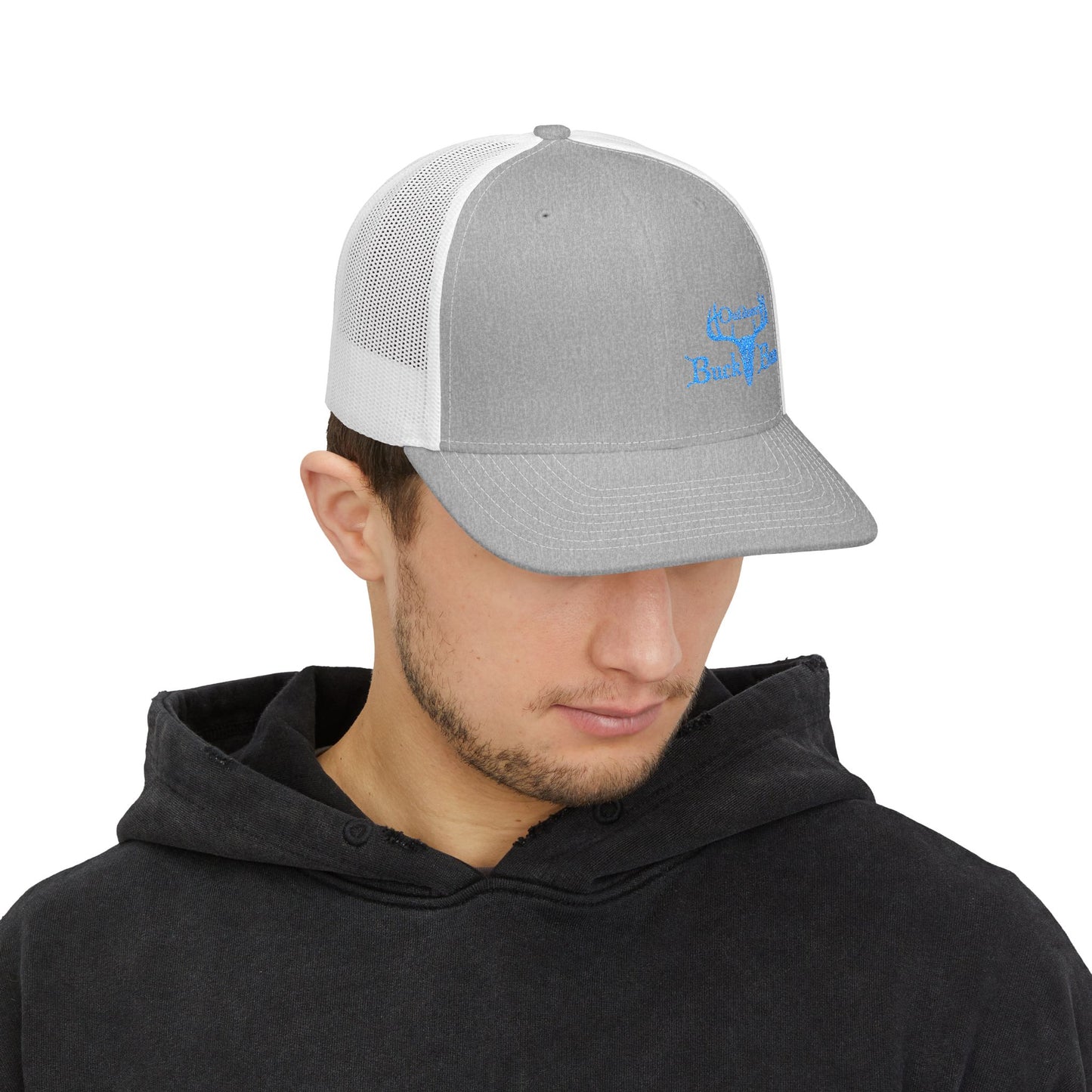Buck Bum Outdoors Snapback Trucker Cap  - Stylish Hat for Hunting, Fishing, Camping, Outdoor Adventures.