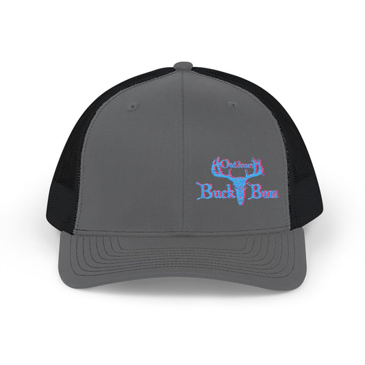 Buck Bum Outdoors Snapback Trucker Cap - Stylish Hat for Hunting, Fishing, Camping, Outdoor Adventures.